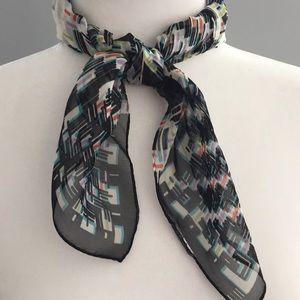 Multi-color 21" Square Polyester Scarf